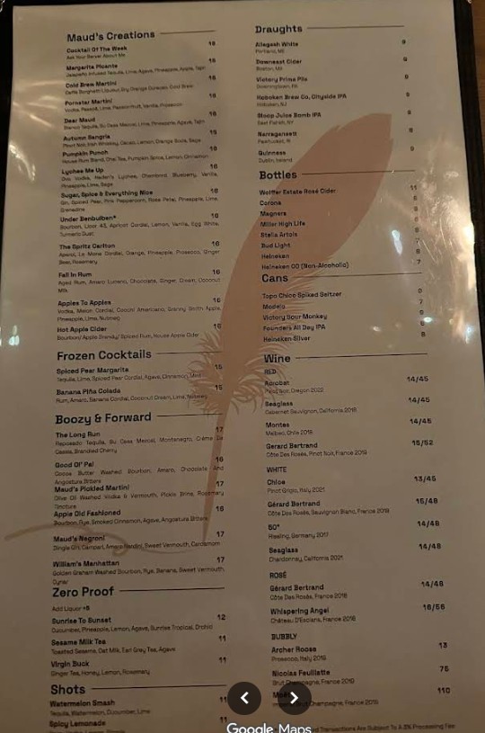 Dear Maud Restaurant – Cocktail Bar & Dining in Hoboken NJ