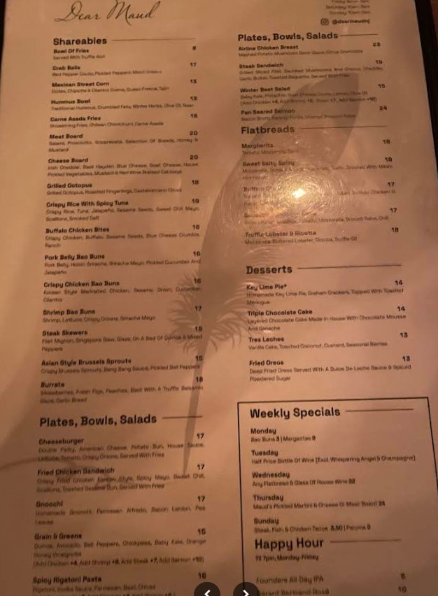 Dear Maud Restaurant – Cocktail Bar & Dining in Hoboken NJ